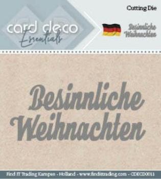 Card Deco Cutting Dies- Besinnliche Weihnachten