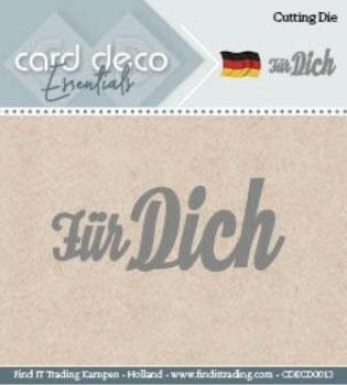 Card Deco Cutting Dies- Für Dich