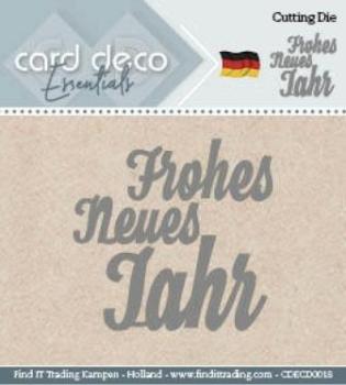 Card Deco Cutting Dies- Frohes Neues Jahr