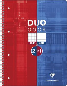 Clairefontaine Collegeblock DUO A4, 80 Blatt