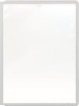Sichttafel A4 PP grau mit Profilrahmen