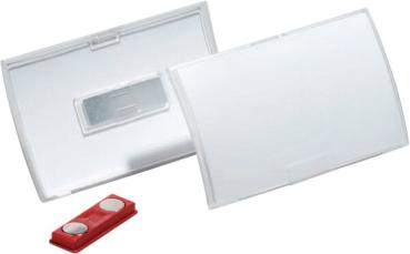 Namensschild Click Fold 40x75mm mit Magnet