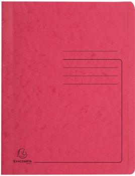 Schnellhefter Colorspan 355g, A4, rot mit Beschriftungsfeld, für 350 Blatt