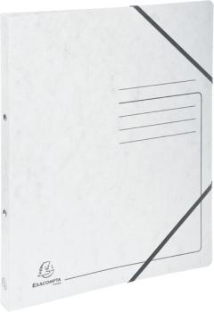 Ringhefter Colorspan mit Gummizug weiß, 2 Ringe, 15 mm