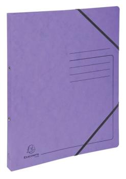 Ringhefter Colorspan mit Gummizug lila, 2 Ringe, 15 mm