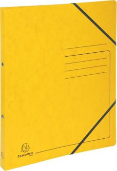 Ringhefter Colorspan mit Gummizug gelb, 2 Ringe, 15 mm