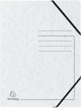 Eckspanner mit Gummizug, A4, weiß ohne Klappen - Colorspan