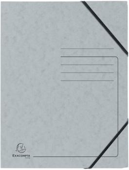 Eckspanner mit Gummizug, A4, grau ohne Klappen - Colorspan