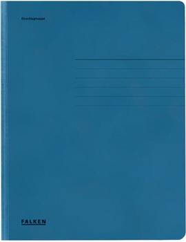 Dreiklappenmappe/Aktenmappe blau 320g/qm