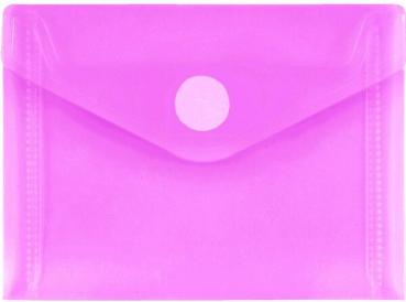 PP-Umschlag A7quer rot transparent