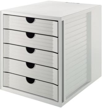 Schrankset KARMA grau A4 5 Schübe geschlossen