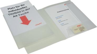 Angebotsmappe Dataplus PP A4 tansparent, mit Tasche vorne