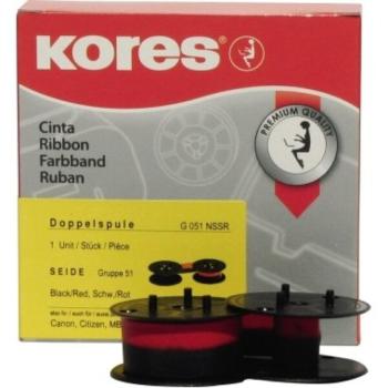 Farbband Gr. 51NS schwarz/rot für Büroring 1234, 1001, 1272, Canon,