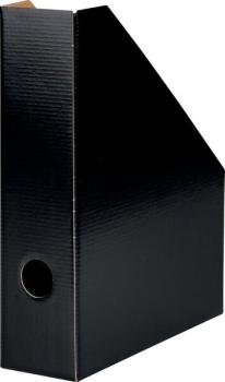 Stehsammler A4 Wellpappe schwarz Rückenbreite 8cm