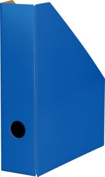 Stehsammler A4 Wellpappe blau Rückenbreite 8cm
