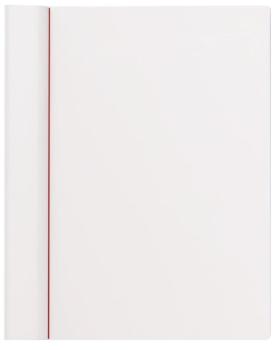 Schreibplatte A4 Kunststoff weiß Klemmer auf lange Seite # 23102