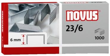 Heftklammern 23/6 verzinkt Stahldraht, f.Blockhefter