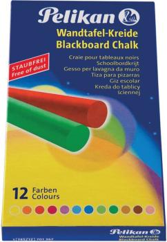 Wandtafelkreide farbig-sort. 745/12
