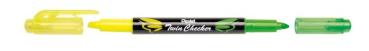 Textmarker Twin Checker, gelb/hellgrün Strichstärke: 1,0 - 3,5mm
