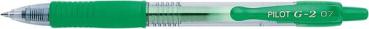 Gelschreiber G2, mit Druckmechanik Edelstahlspitze, 0,4mm, grün