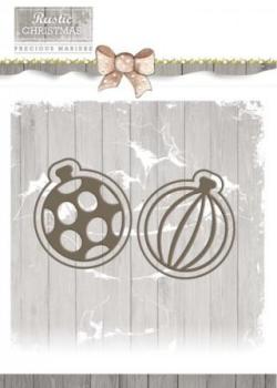 Die - Precious Marieke - Rustic Christmas - Bauble Set