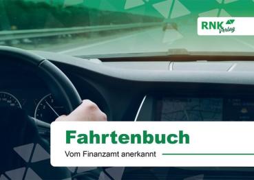 Fahrtenbuch A6 quer für PKW 32 Blatt, Schema über 2 Seiten