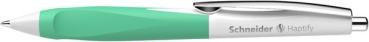 Kugelschreiber Haptify weiß/mint auswechselbare Mine 775, gummierter