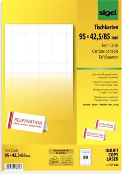 Tischkarte 185g hochweiß 80St