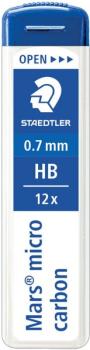 Feinminen Mars micro carbon 0,7mm HB, passend für alle Druckbleistifte