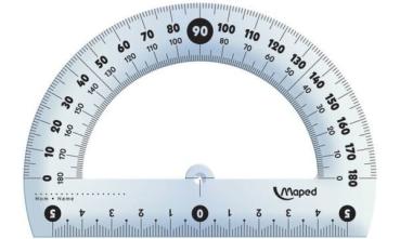 Maped Halb-Winkelmesser Cristal 180 Grad, 120 mm (82146134)