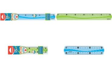Maped Flachlineal Flex, 200 mm, aus Kunststoff, bruchfest (82244020)