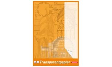 herlitz Transparentpapierblock DIN A4, 65 g/qm, weiß (696401)