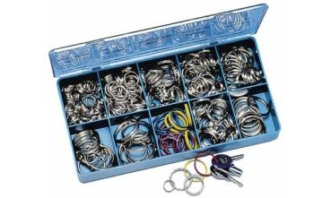 Schlüsselringe Sortimentskasten (62262300)  10 Stück/Pg sortiert