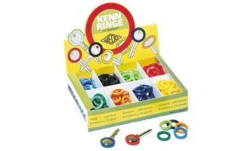 Schlüsselkennringe,(62025698) 10Stück/Pg sortiert