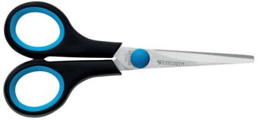Westcott Easy Grip Schere 14cm blau-schwarzer Kunststoffgriff