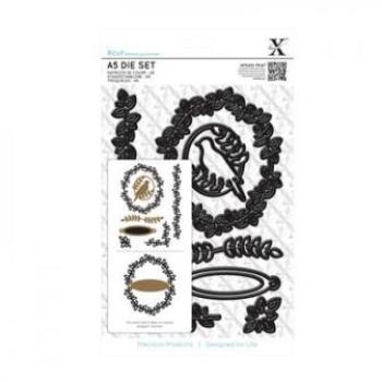 A5 Stanzschablonen Set (8Stk) -Blätterbordüren