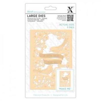 Stanzschablonen Groß (3Stk) - Ein Kleines Vögelchen