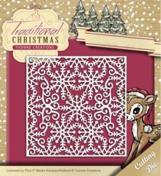 Die - Yvonne Creations - Traditional Christmas - Snowflake Frame