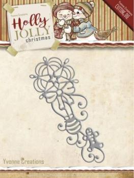 Die - Yvonne Creations - Holly Jolly - Ornament