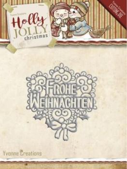 Die - Yvonne Creations - Holly Jolly - Frohe Weihnachten
