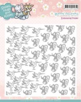 Embossing Folder - Yvonne Creations - Smiles, Hugs and Kisses