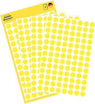 Markierungspunkte, gelb, 8mm