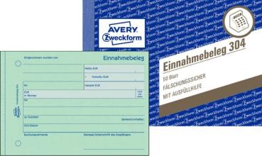Einnahmebeleg A6, MP, 50Blatt, grün