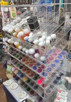 Preview: Acryldisplay 7 Etagen für kleine Dosen  leer