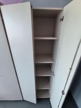 Preview: Flügeltürenschrank MULTI M, 2120 x 800 x 430 mm, 4 Fachböden, beige
