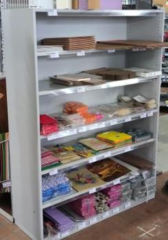 Aktenregal 5 und 3 Fächer grau  leer