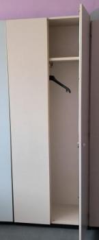 Flügeltürenschrank, 2170 x 800 x 440 mm,1 Fachboden, beige