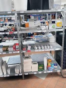 Schwerlaststeckregal silber 7 x 1,65 x 1 m doppelreihig  leer