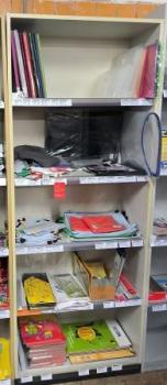 Aktenregal 4 Fächer grau  leer