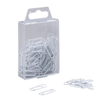 Büroklammern weiß lackiert, 100 St. 26 mm